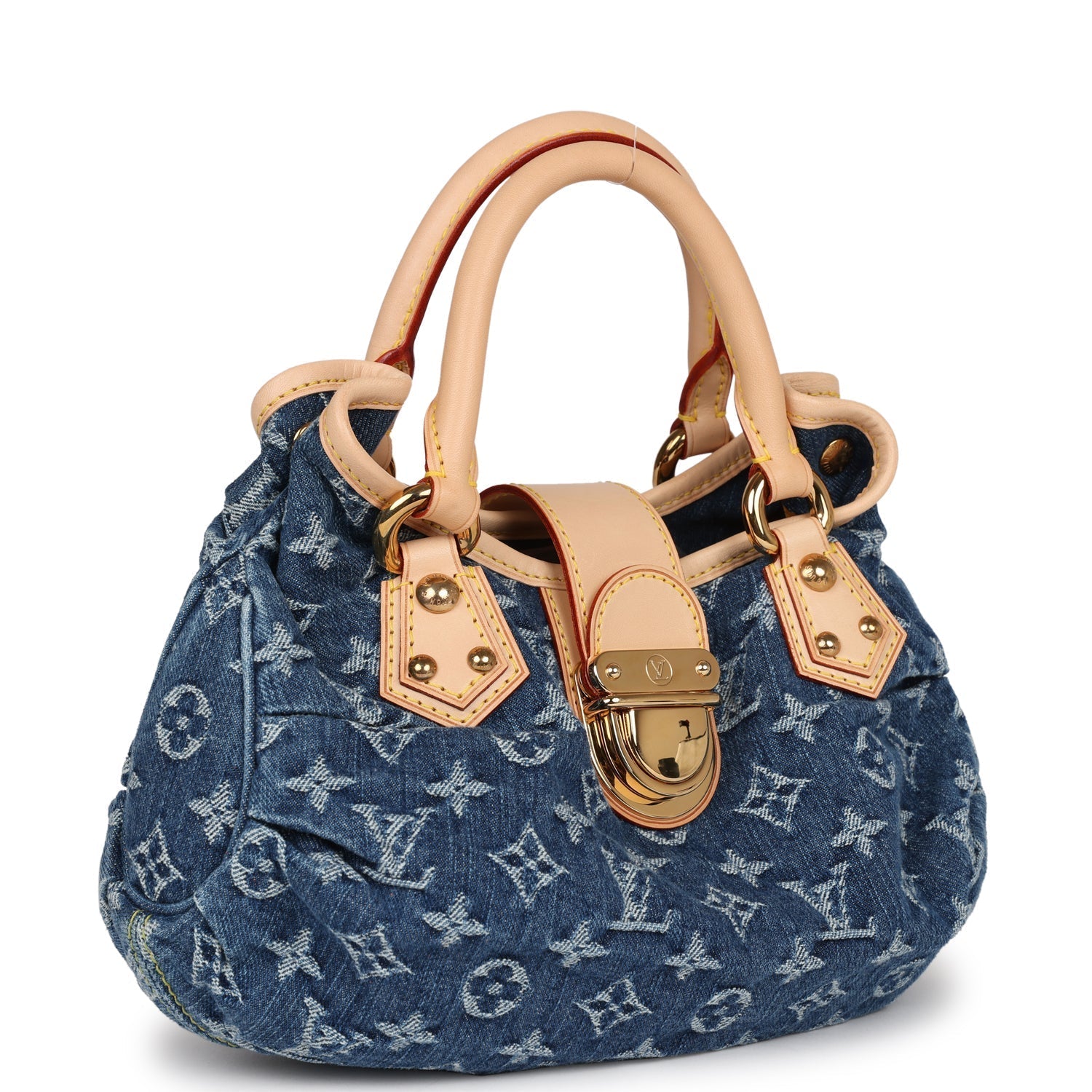 Louis Vuitton Vintage Blue Monogram Denim Pleaty