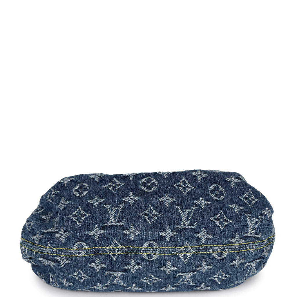 Louis Vuitton Vintage Blue Monogram Denim Pleaty