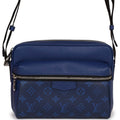 Louis Vuitton Outdoor Messenger Blue Taiga Monogram Silver Hardware