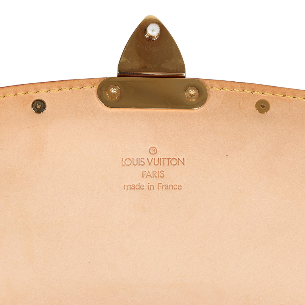 Louis Vuitton Vintage Sologne White Multicolor Canvas Gold Hardware