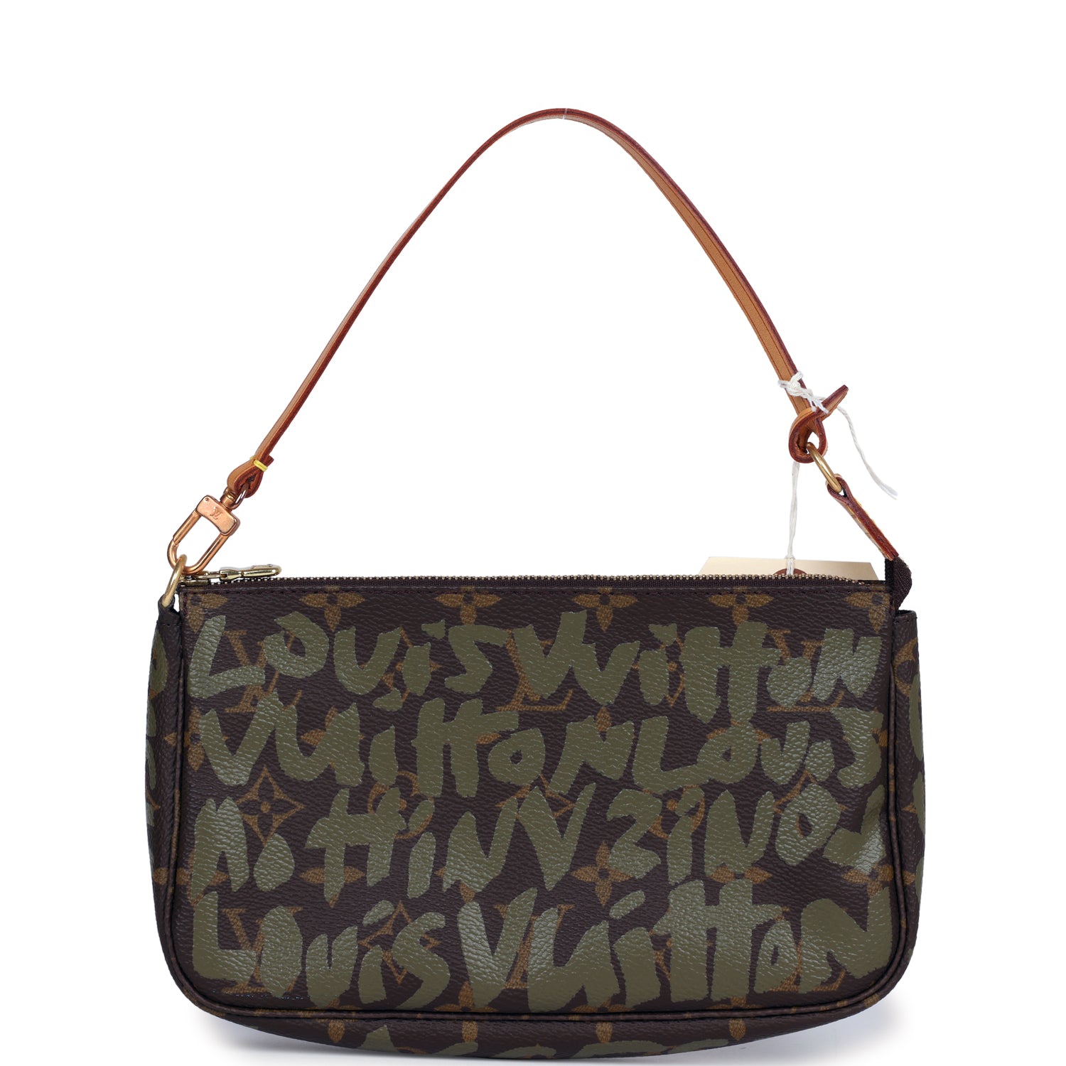 Louis Vuitton Vintage x Stephen Sprouse Pochette Accessories Khaki Graffiti Gold Hardware
