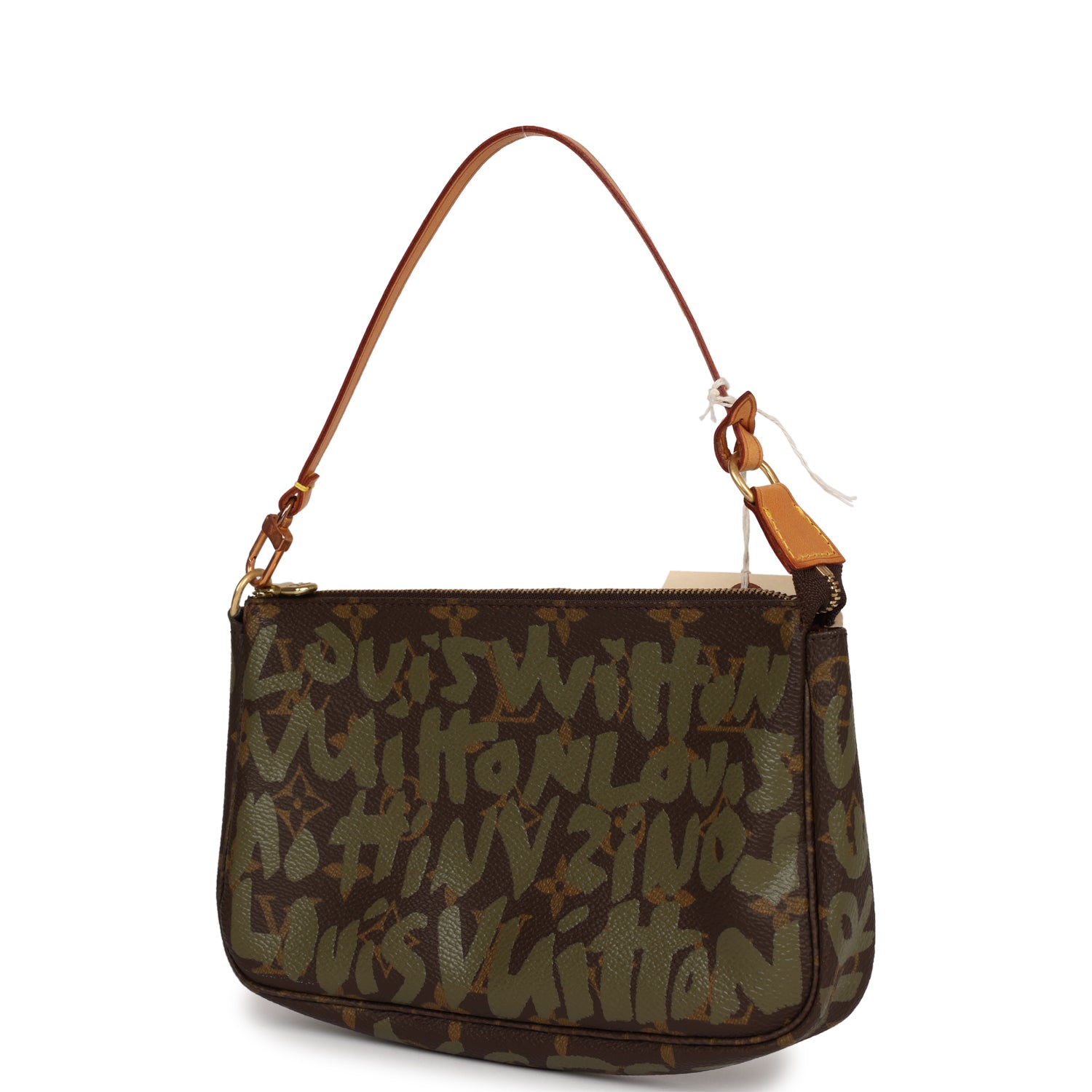 Louis Vuitton Vintage x Stephen Sprouse Pochette Accessories Khaki Graffiti Gold Hardware