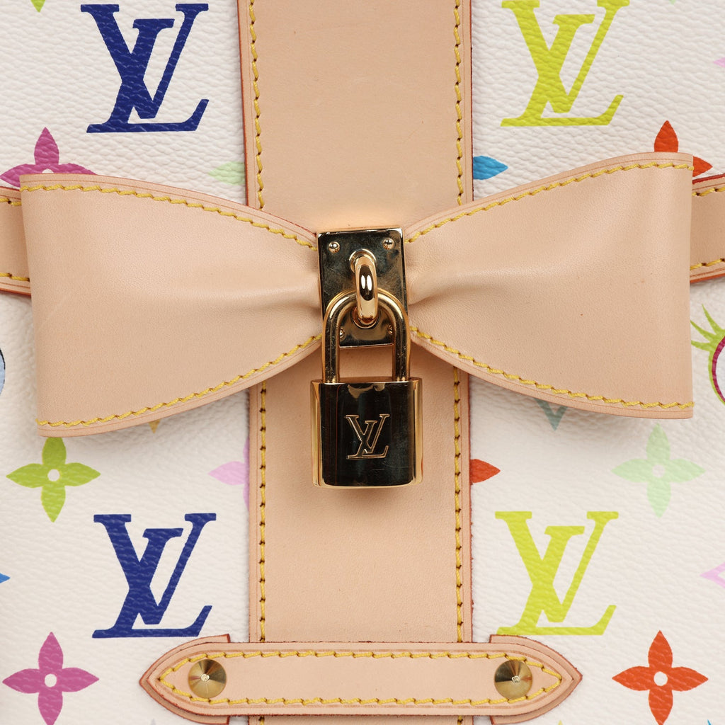 Louis Vuitton Vintage x Takashi Murakami Sac Retro GM White Multicolor Eye Love You Monogram Gold Hardware