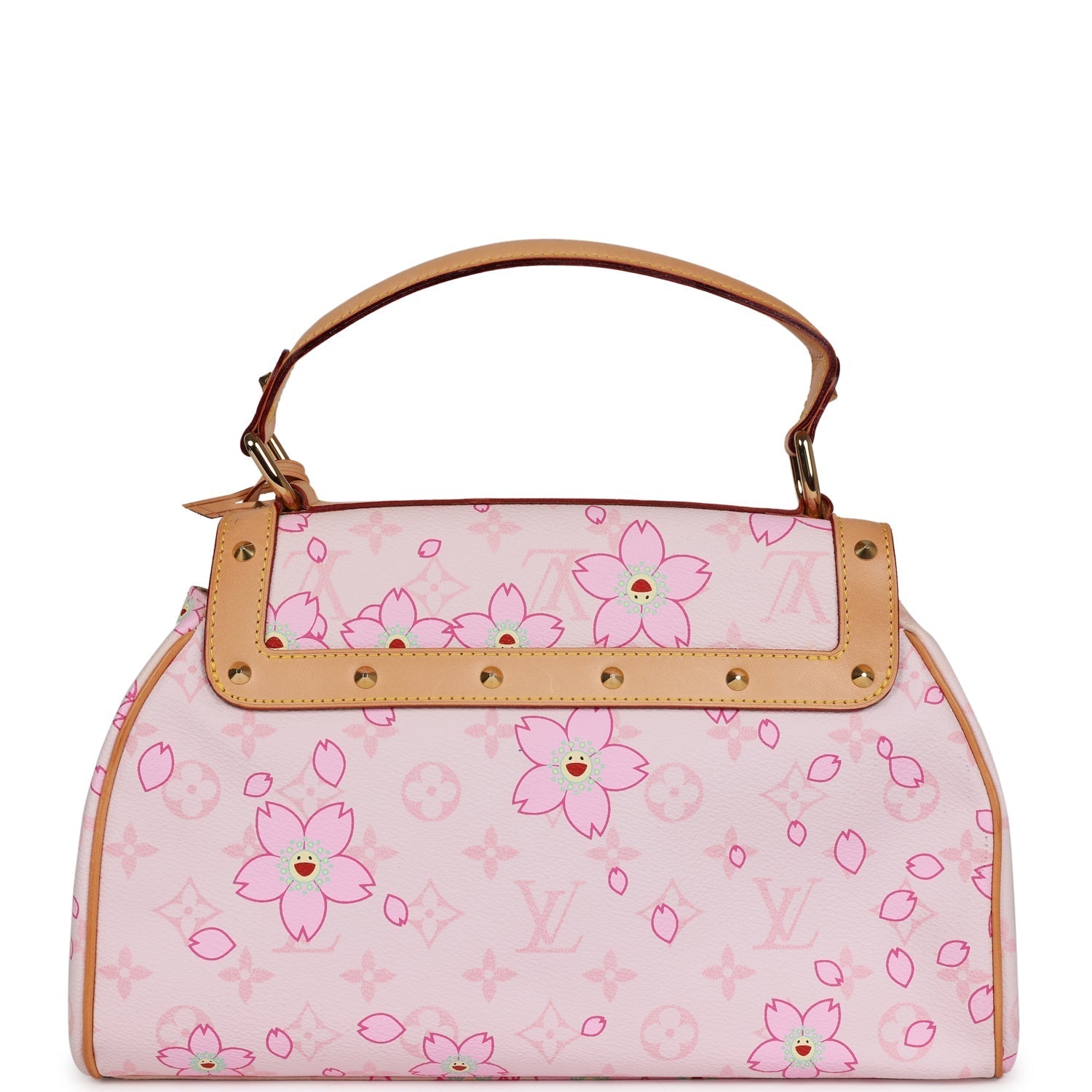Louis Vuitton Vintage x Takashi Murakami Pink Monogram Cherry Blossom Sac Retro Gold Hardware