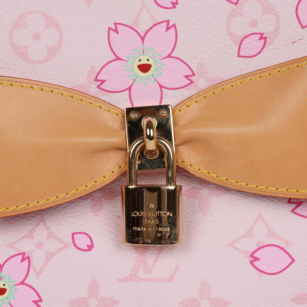 Louis Vuitton Vintage x Takashi Murakami Pink Monogram Cherry Blossom Sac Retro Gold Hardware