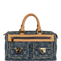 Louis Vuitton Vintage Neo Speedy Blue Denim Monogram Gold Hardware