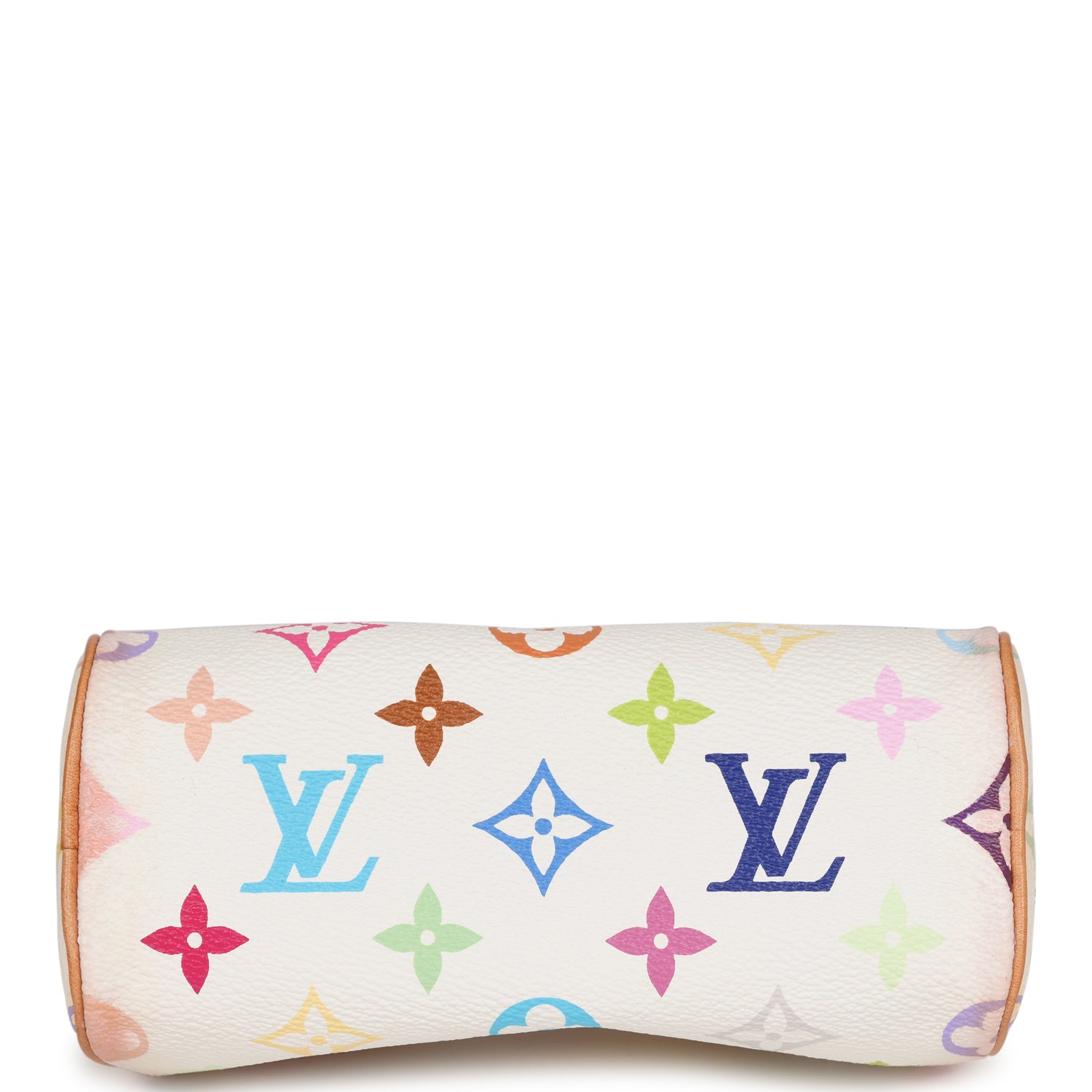 Louis Vuitton Vintage X Takashi Murakami Mini HL Speedy White Multicolor Gold Hardware