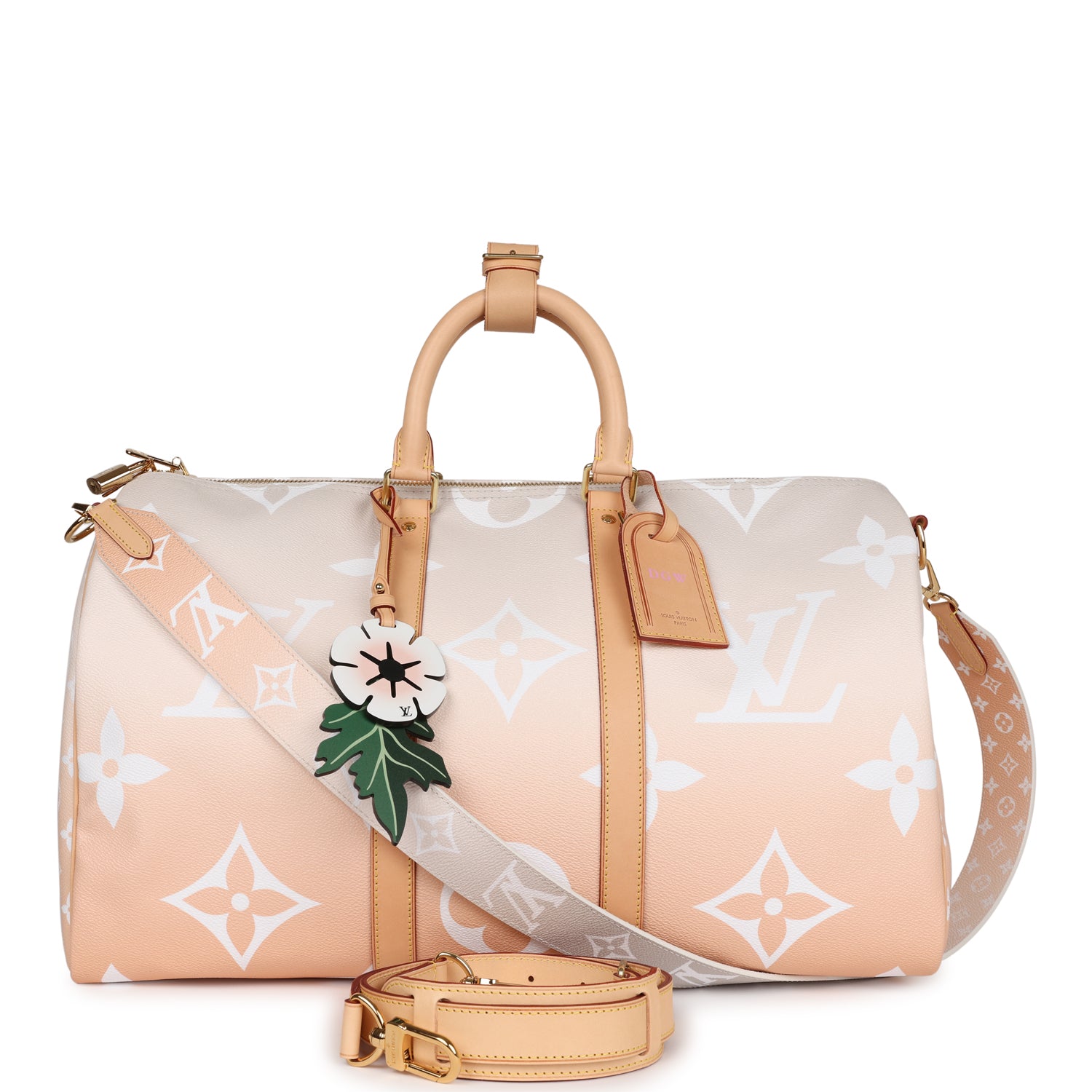 Louis Vuitton Keepall 45 Bandouliere By The Pool Mist Monogram Gold Hardware