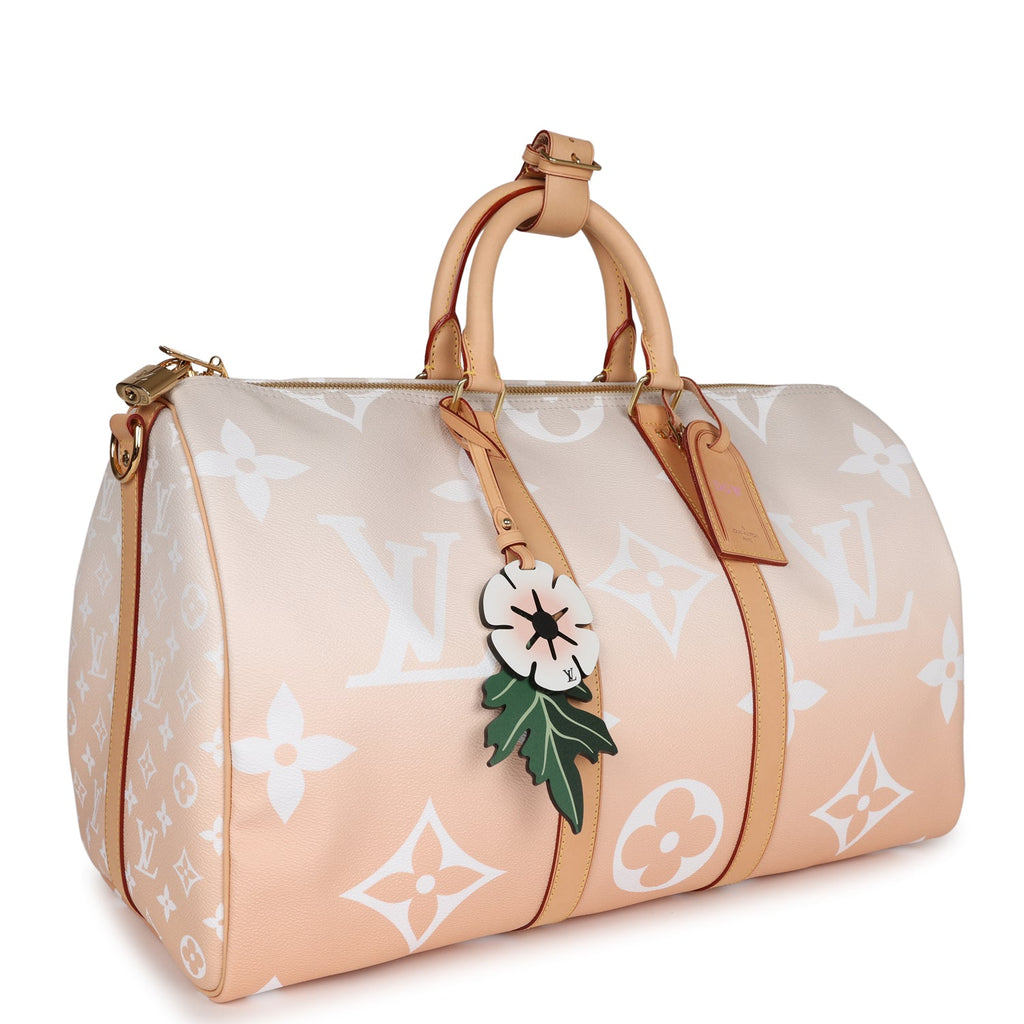 Louis Vuitton Keepall 45 Bandouliere By The Pool Mist Monogram Gold Hardware