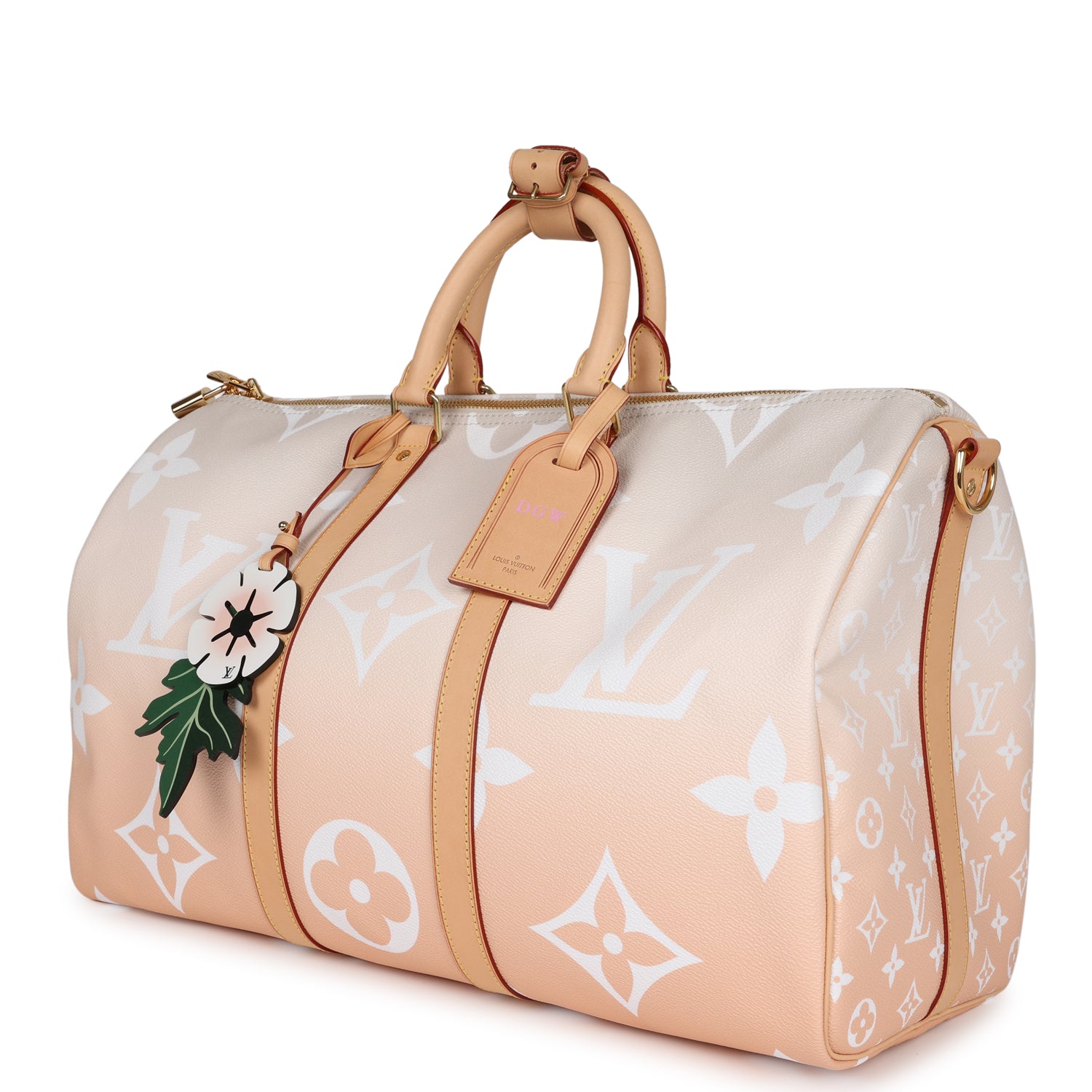 Louis Vuitton Keepall 45 Bandouliere By The Pool Mist Monogram Gold Hardware