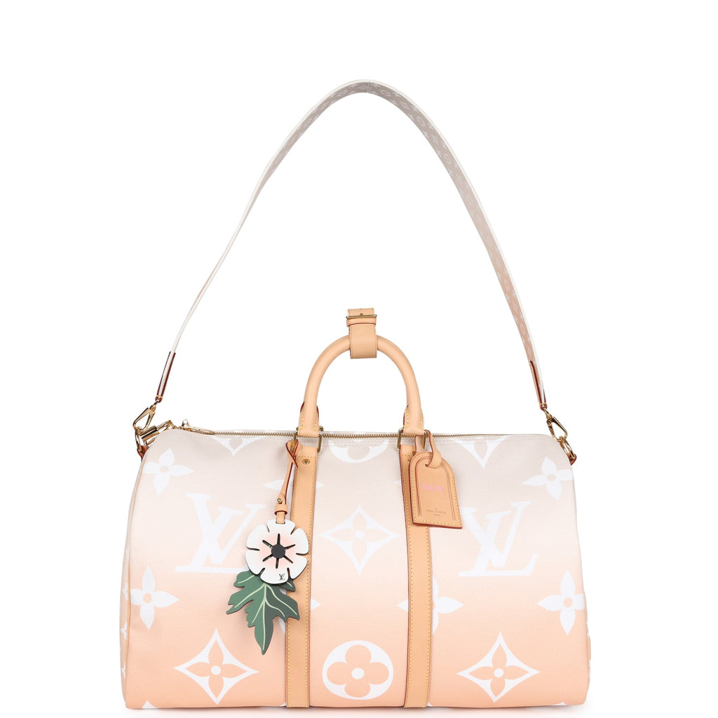 Louis Vuitton Keepall 45 Bandouliere By The Pool Mist Monogram Gold Hardware