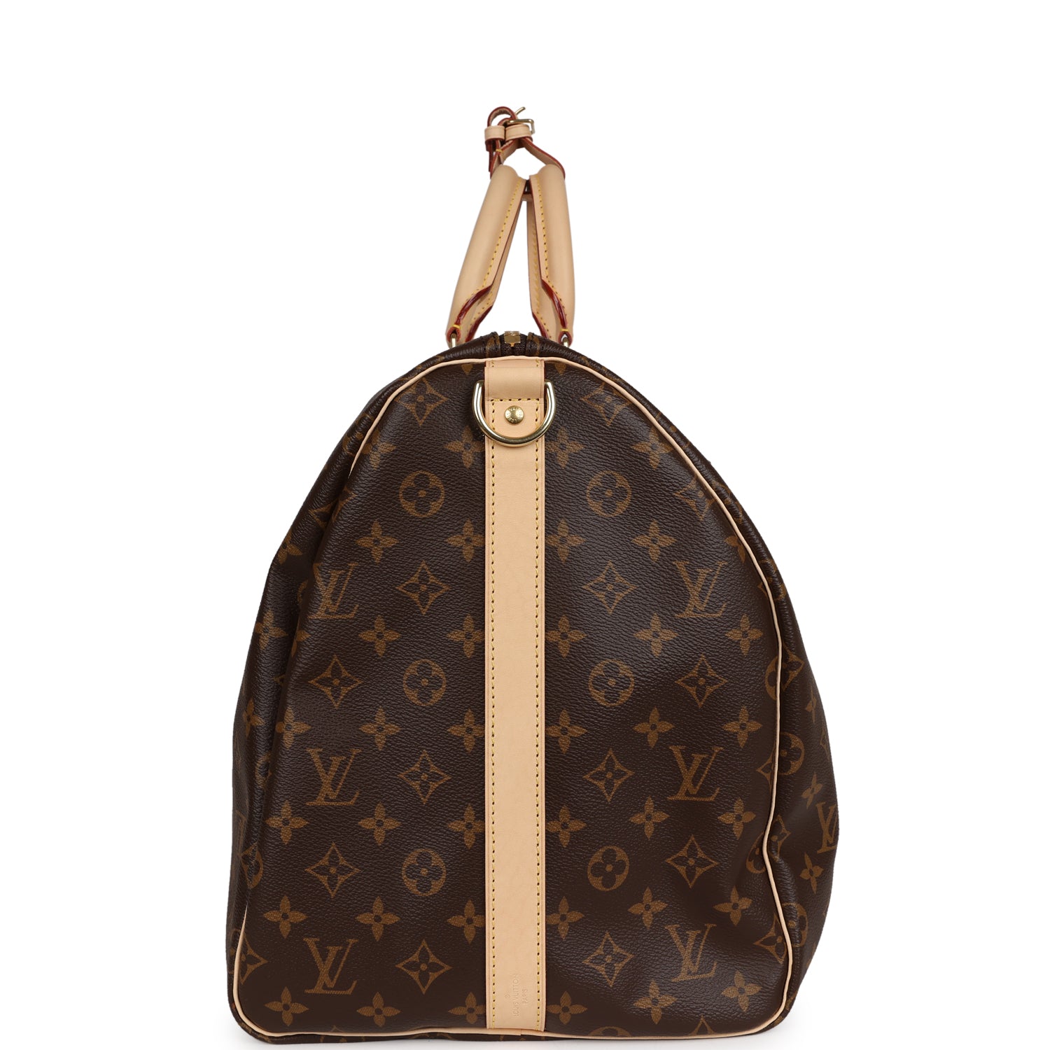 Louis Vuitton Keepall Bandouliere 55 Brown Monogram Coated Canvas Brass Hardware