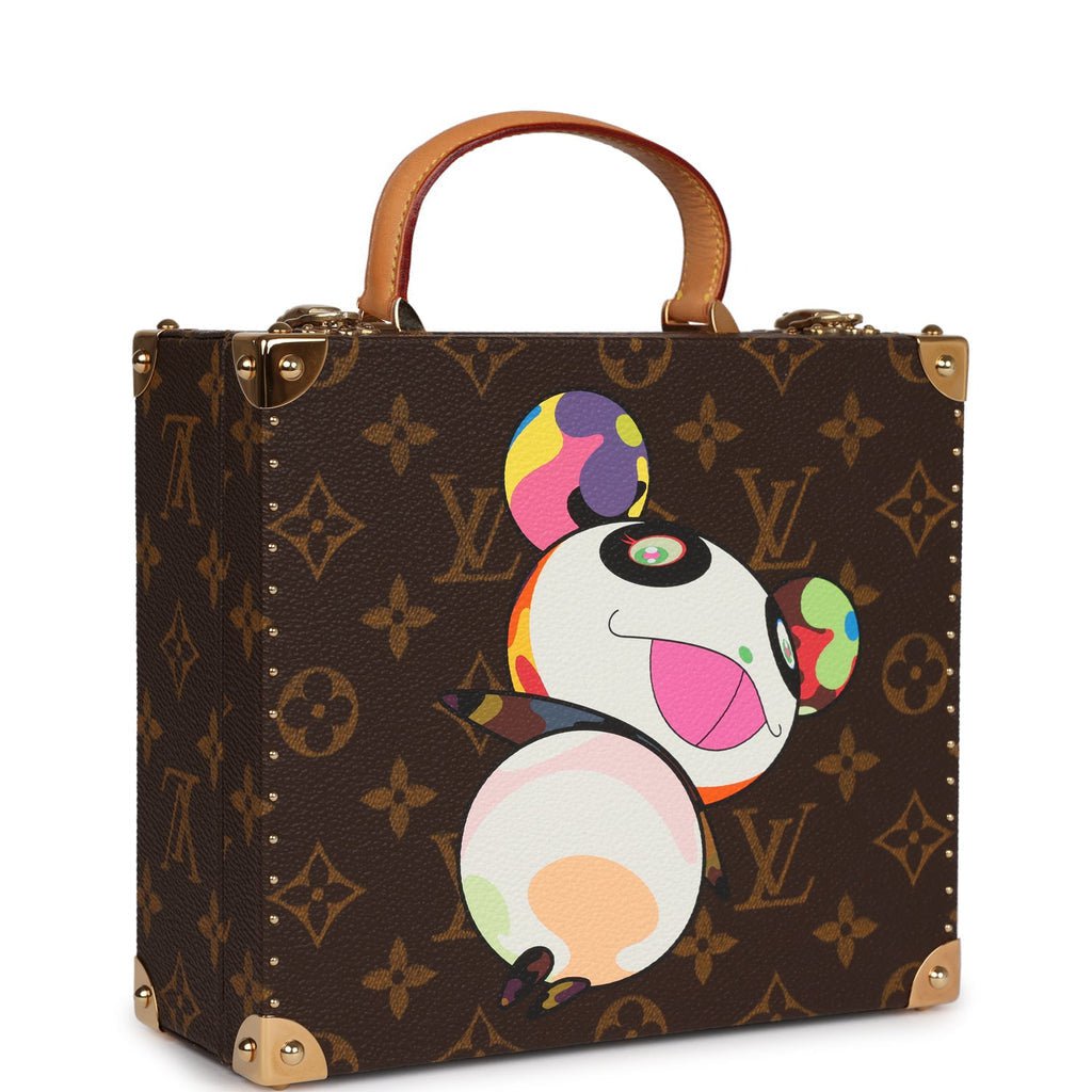 Louis Vuitton Vintage x Takashi Murakami Panda Jewelry Trunk Brown Monogram Brass Hardware