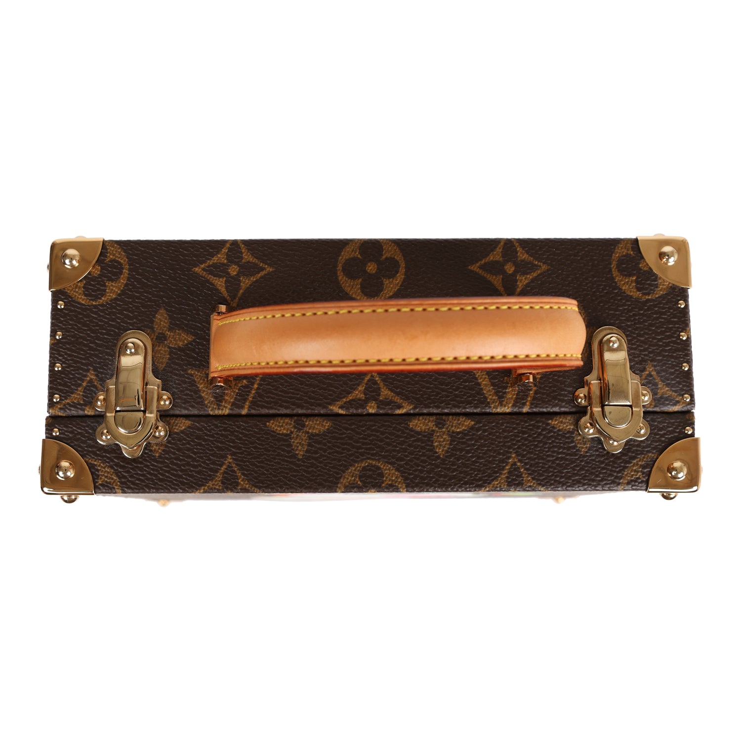 Louis Vuitton Vintage x Takashi Murakami Panda Jewelry Trunk Brown Monogram Brass Hardware
