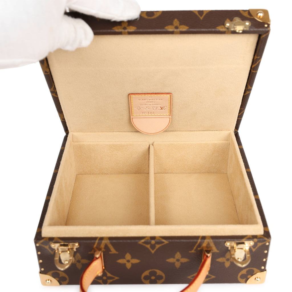 Louis Vuitton Vintage x Takashi Murakami Panda Jewelry Trunk Brown Monogram Brass Hardware