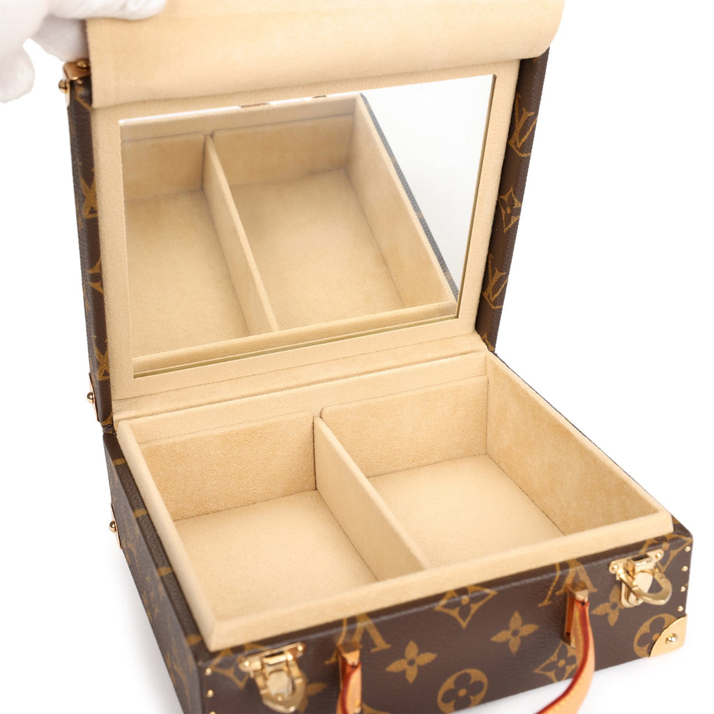 Louis Vuitton Vintage x Takashi Murakami Panda Jewelry Trunk Brown Monogram Brass Hardware