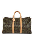 Louis Vuitton Vintage x Stephen Sprouse Keepall 50 Khaki Graffiti Gold Hardware