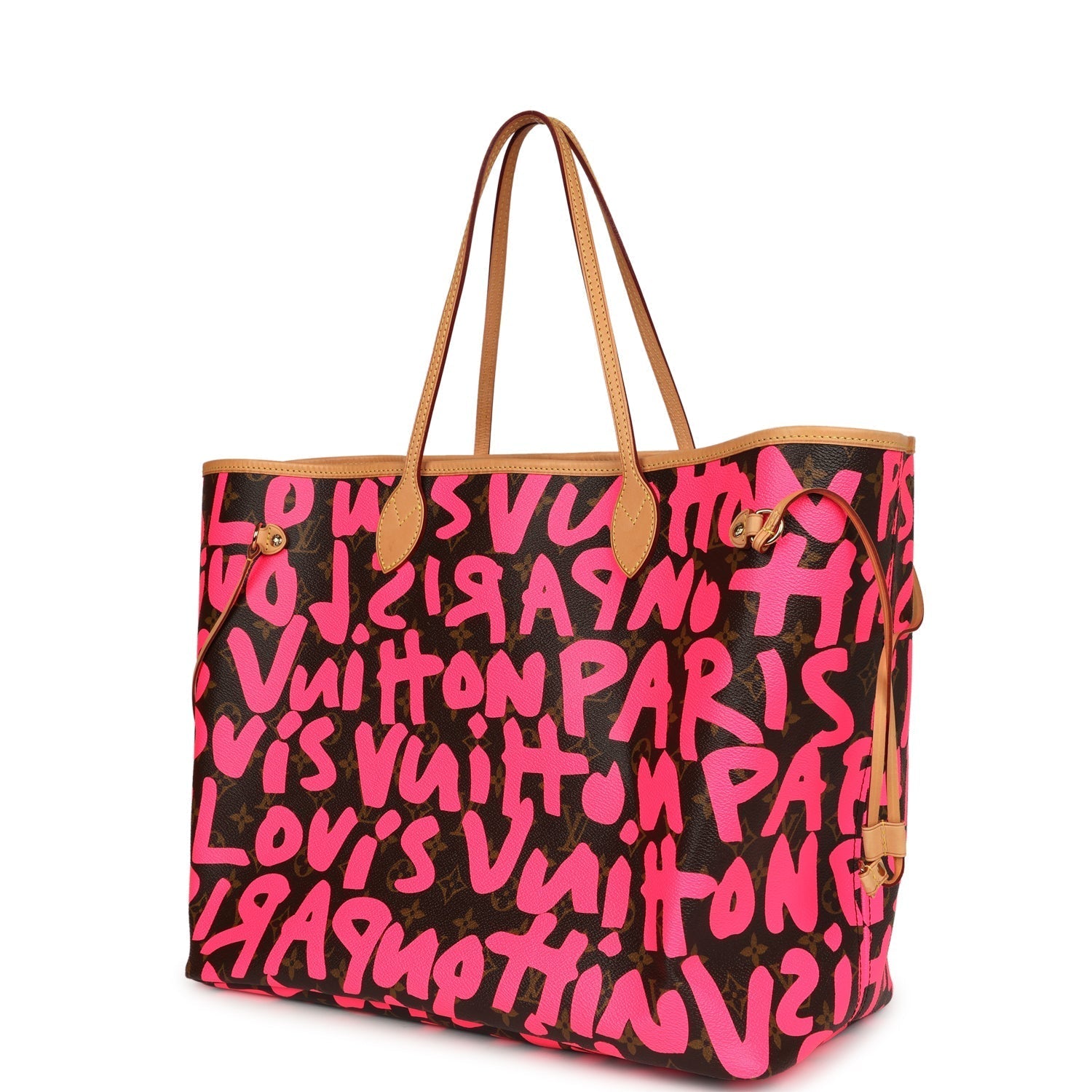 Louis Vuitton X Stephen Sprouse Neverfull GM Fuchsia Pink Monogram Graffiti