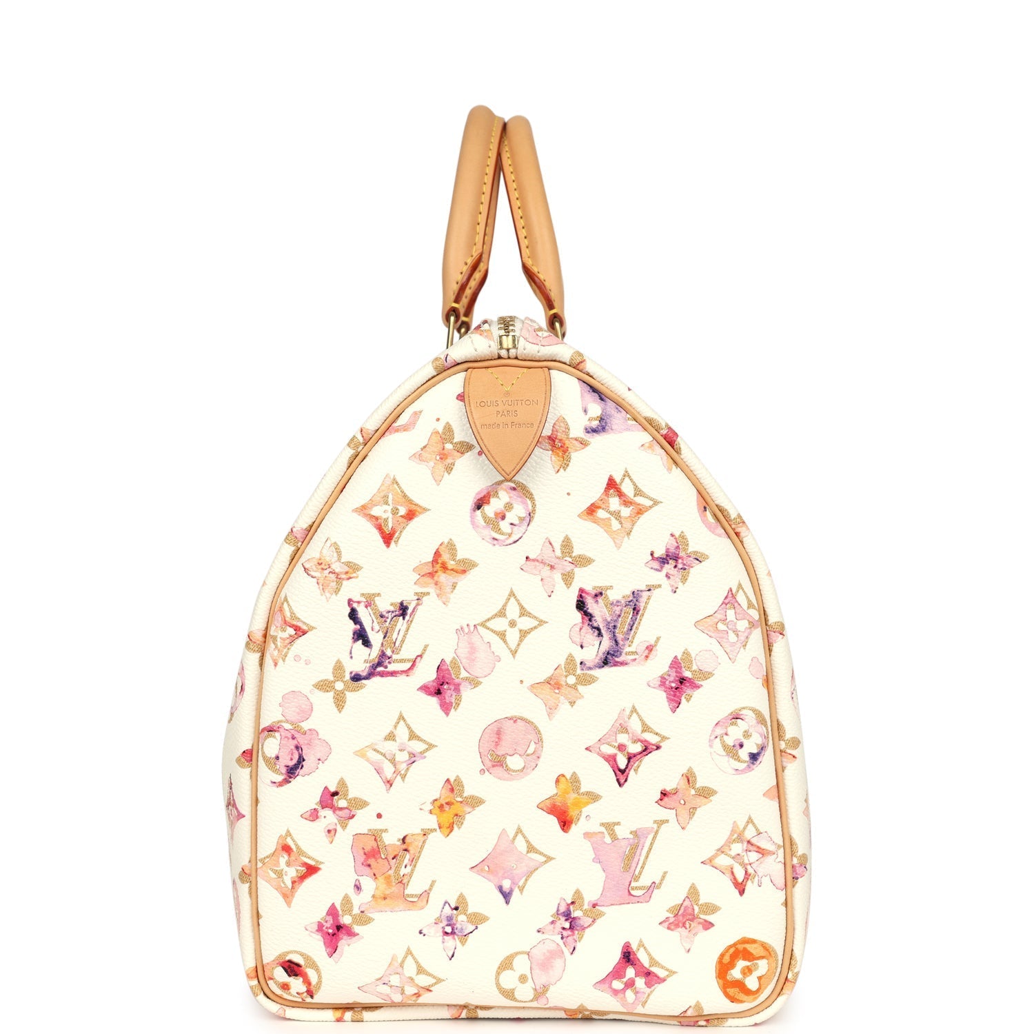 Louis Vuitton x Richard Prince Speedy 35 White Watercolor Aquarelle Monogram