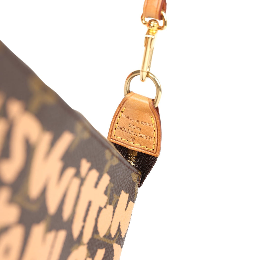 Louis Vuitton Vintage x Stephen Sprouse Pochette Accessories Peach Graffiti Gold Hardware