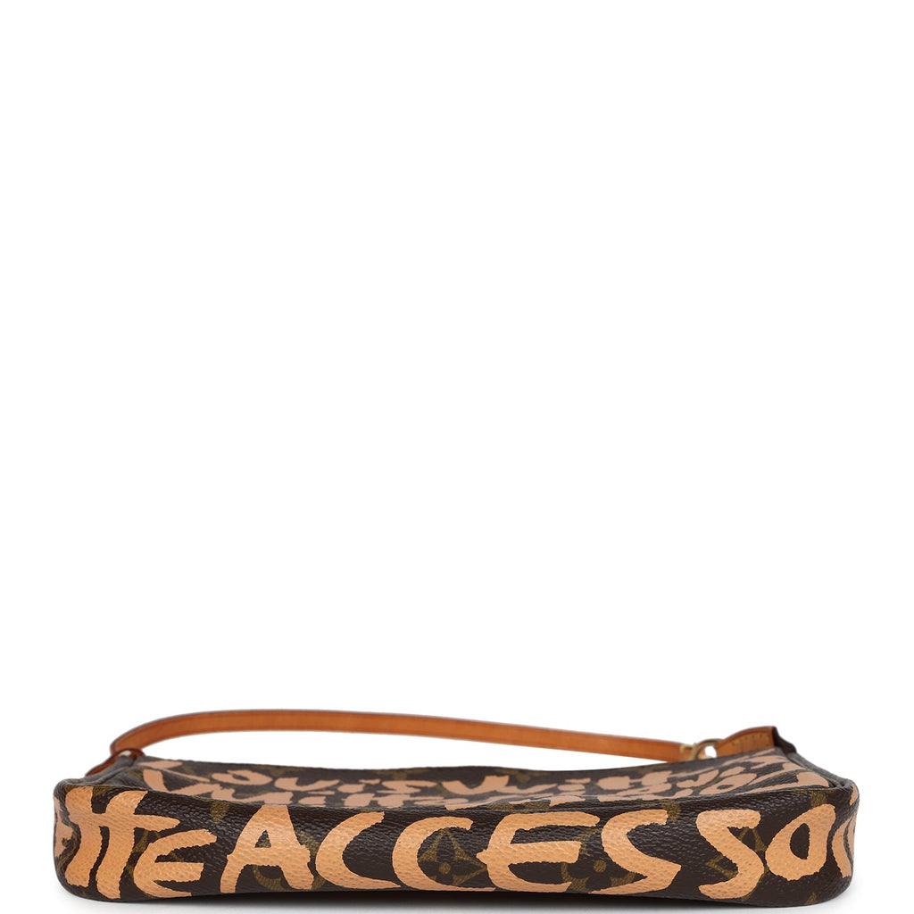 Louis Vuitton Vintage x Stephen Sprouse Pochette Accessories Peach Graffiti Gold Hardware