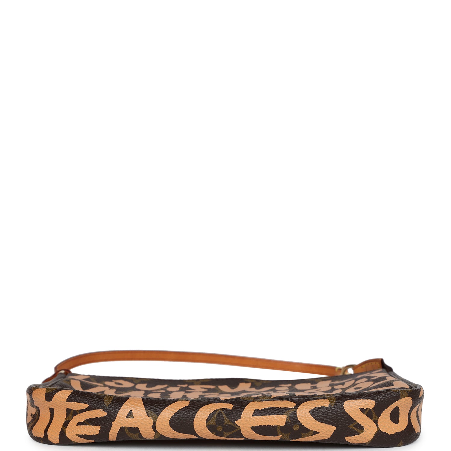 Louis Vuitton Vintage x Stephen Sprouse Pochette Accessories Peach Graffiti Gold Hardware