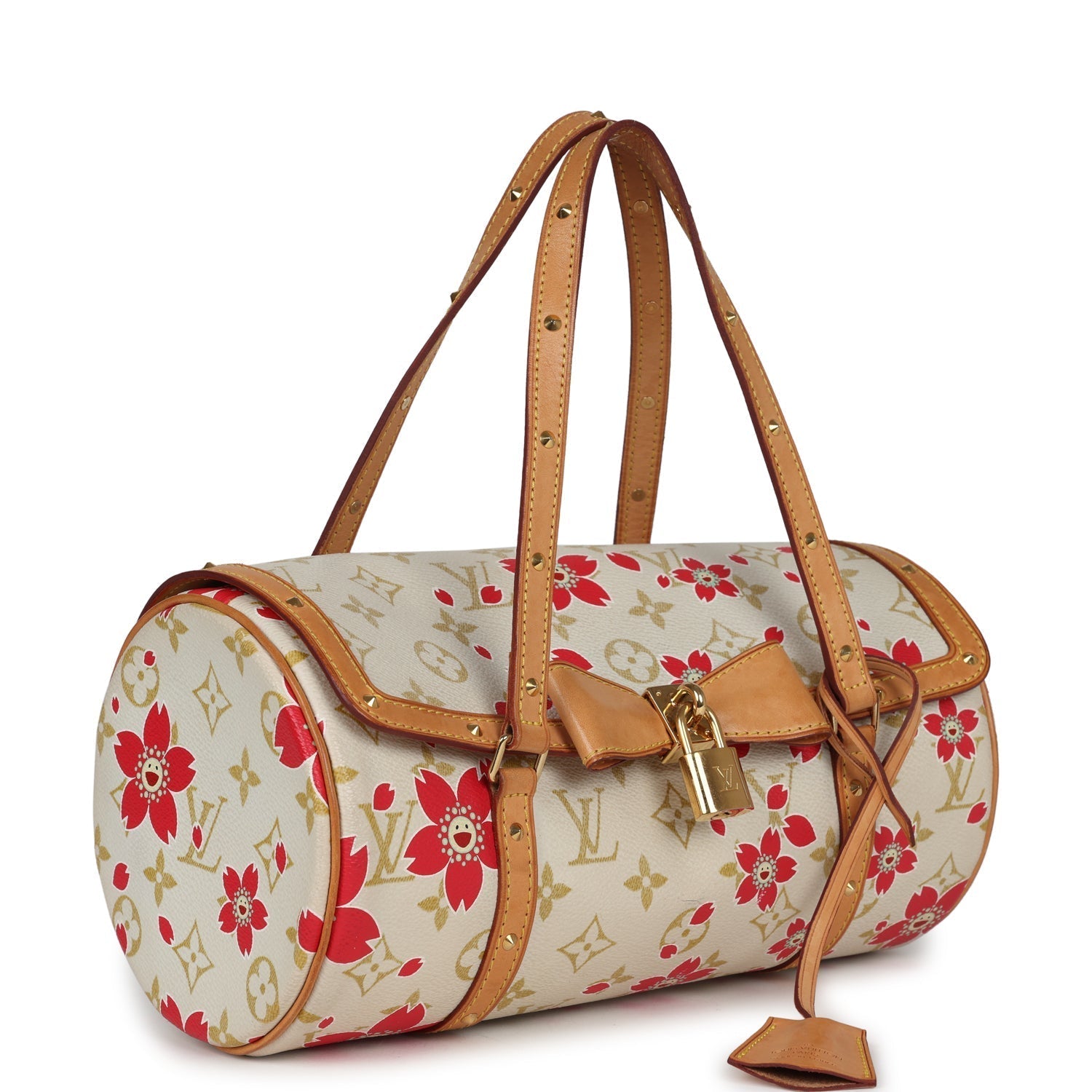 Louis Vuitton Vintage X Takashi Murakami Red Cherry Blossom Papillon Gold Hardware