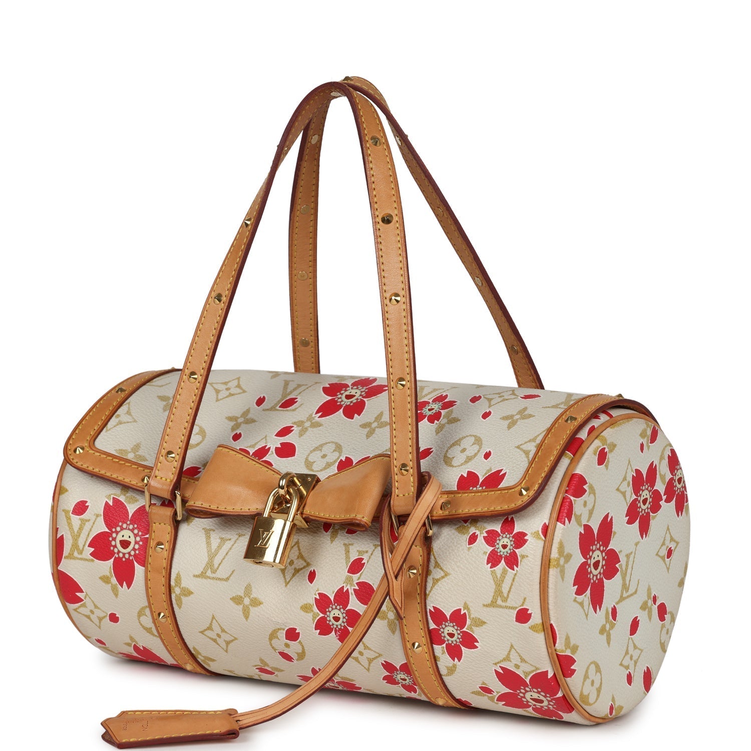 Louis Vuitton Vintage X Takashi Murakami Red Cherry Blossom Papillon Gold Hardware