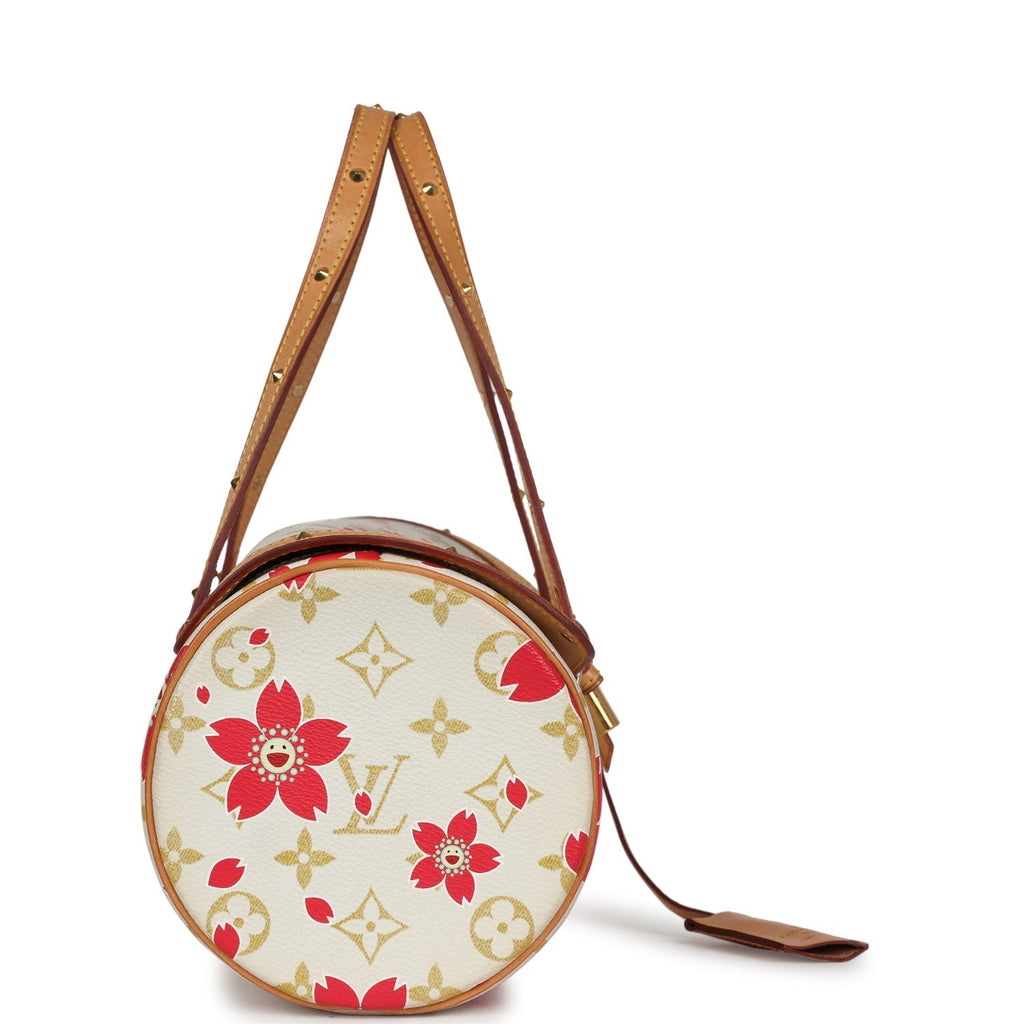 Louis Vuitton Vintage X Takashi Murakami Red Cherry Blossom Papillon Gold Hardware