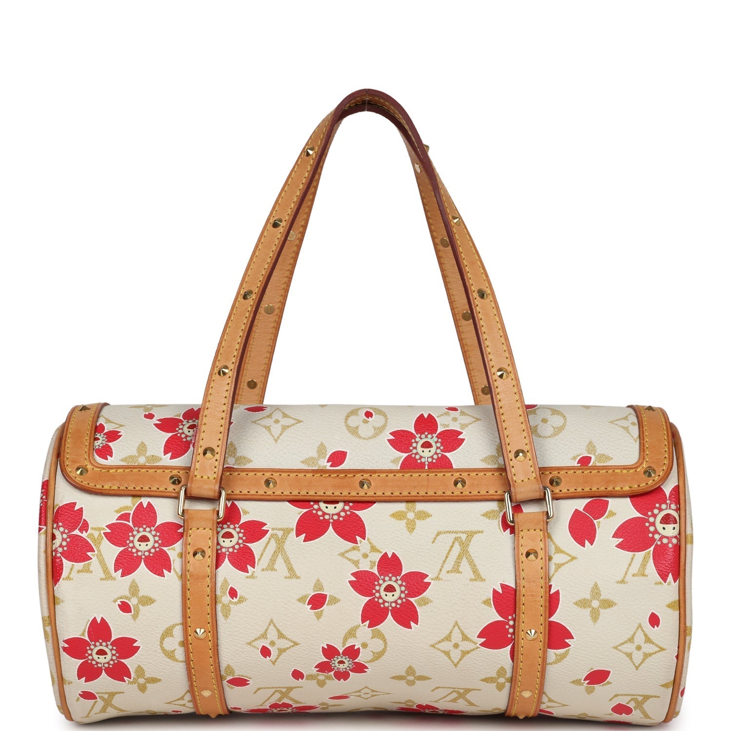 Louis Vuitton Vintage X Takashi Murakami Red Cherry Blossom Papillon Gold Hardware