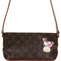 Louis Vuitton Vintage X Takashi Murakami Panda Troutter Brown Monogram Gold Hardware