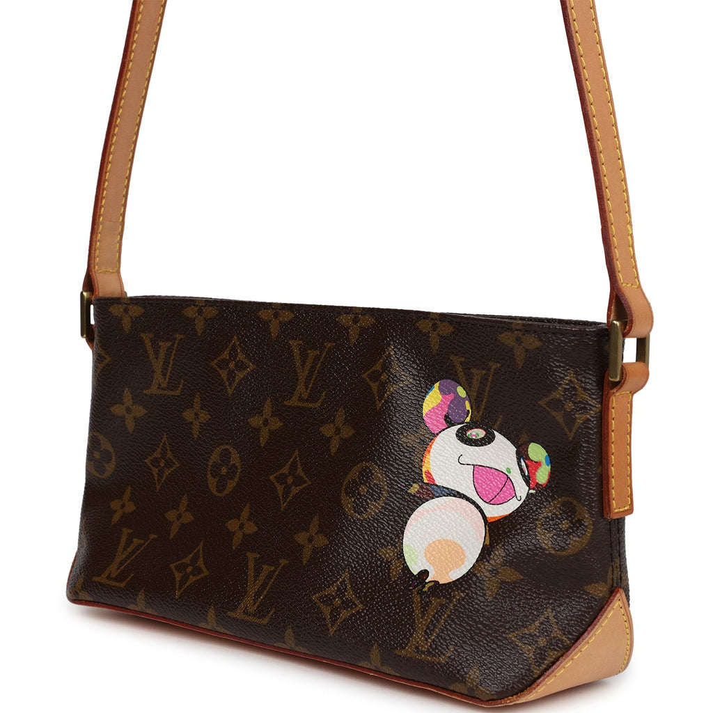 Louis Vuitton Vintage X Takashi Murakami Panda Troutter Brown Monogram Gold Hardware
