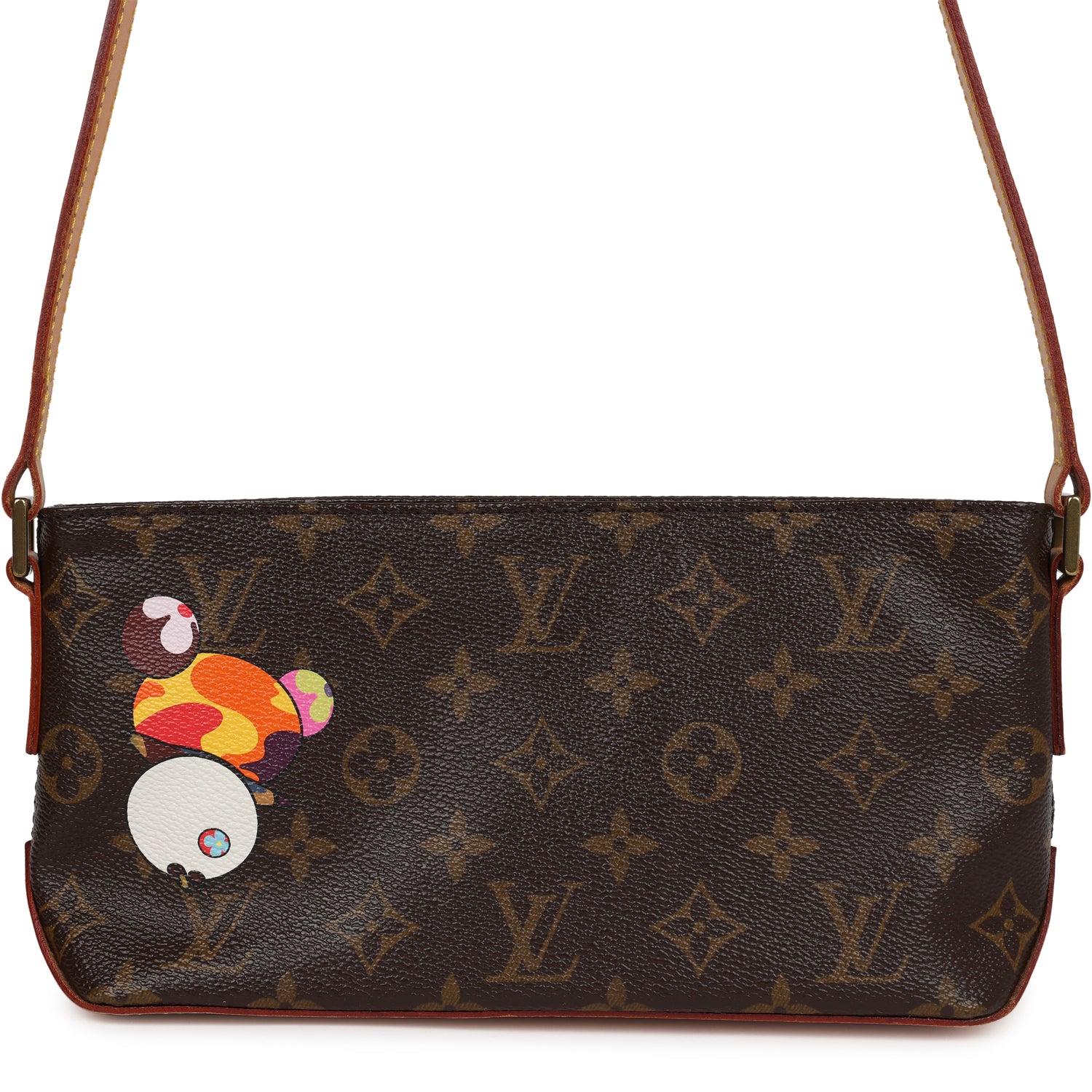 Louis Vuitton Vintage X Takashi Murakami Panda Troutter Brown Monogram Gold Hardware