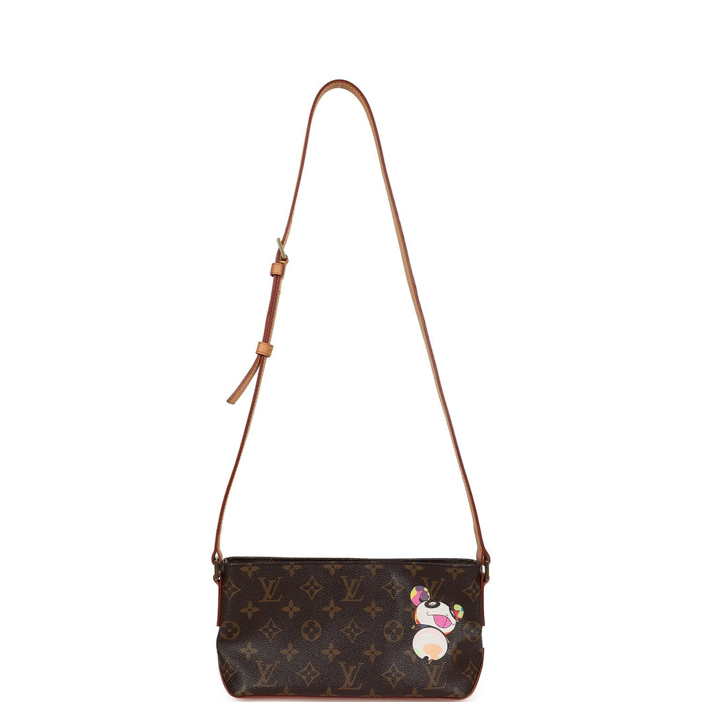 Louis Vuitton Vintage X Takashi Murakami Panda Troutter Brown Monogram Gold Hardware