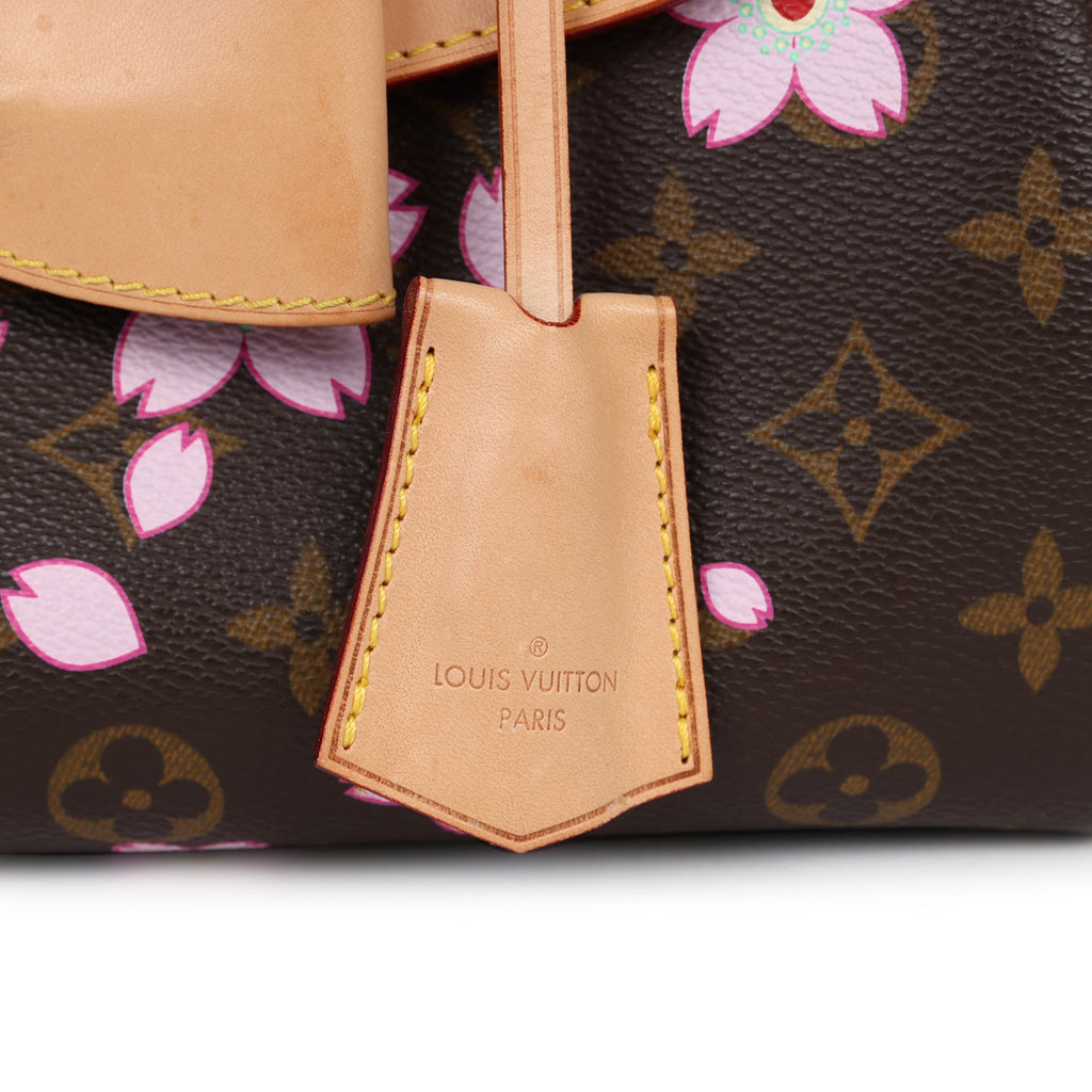 Louis Vuitton Vintage x Takashi Murakami Brown Monogram Cherry Blossom Sac Retro PM Gold Hardware