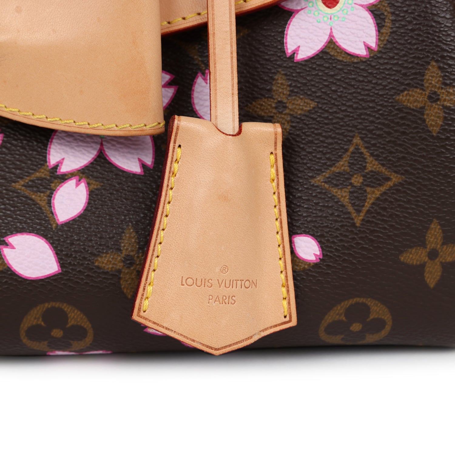Louis Vuitton Vintage x Takashi Murakami Brown Monogram Cherry Blossom Sac Retro PM Gold Hardware
