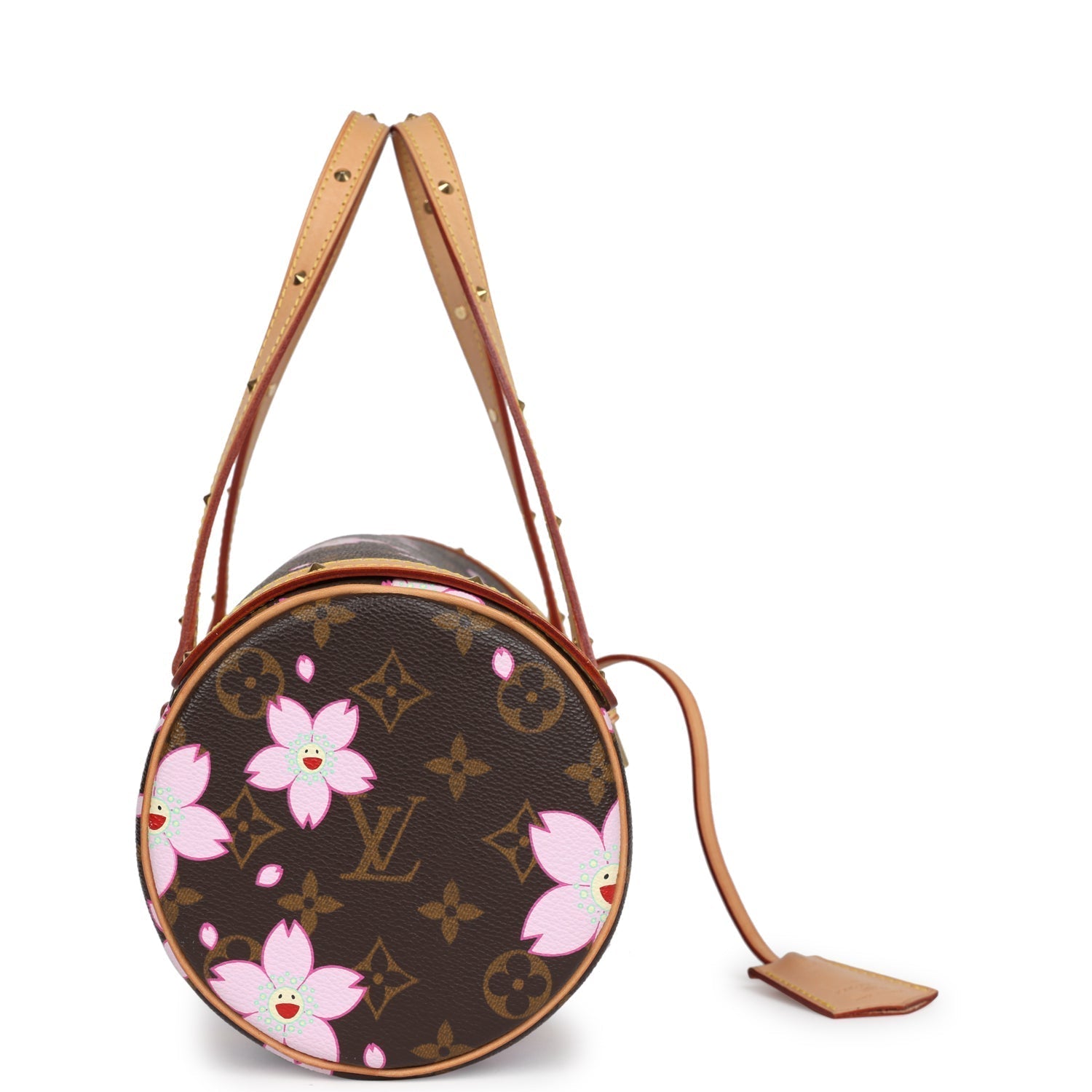 Louis Vuitton Vintage X Takashi Murakami Papillon Monogram Cherry Blossom Gold Hardware