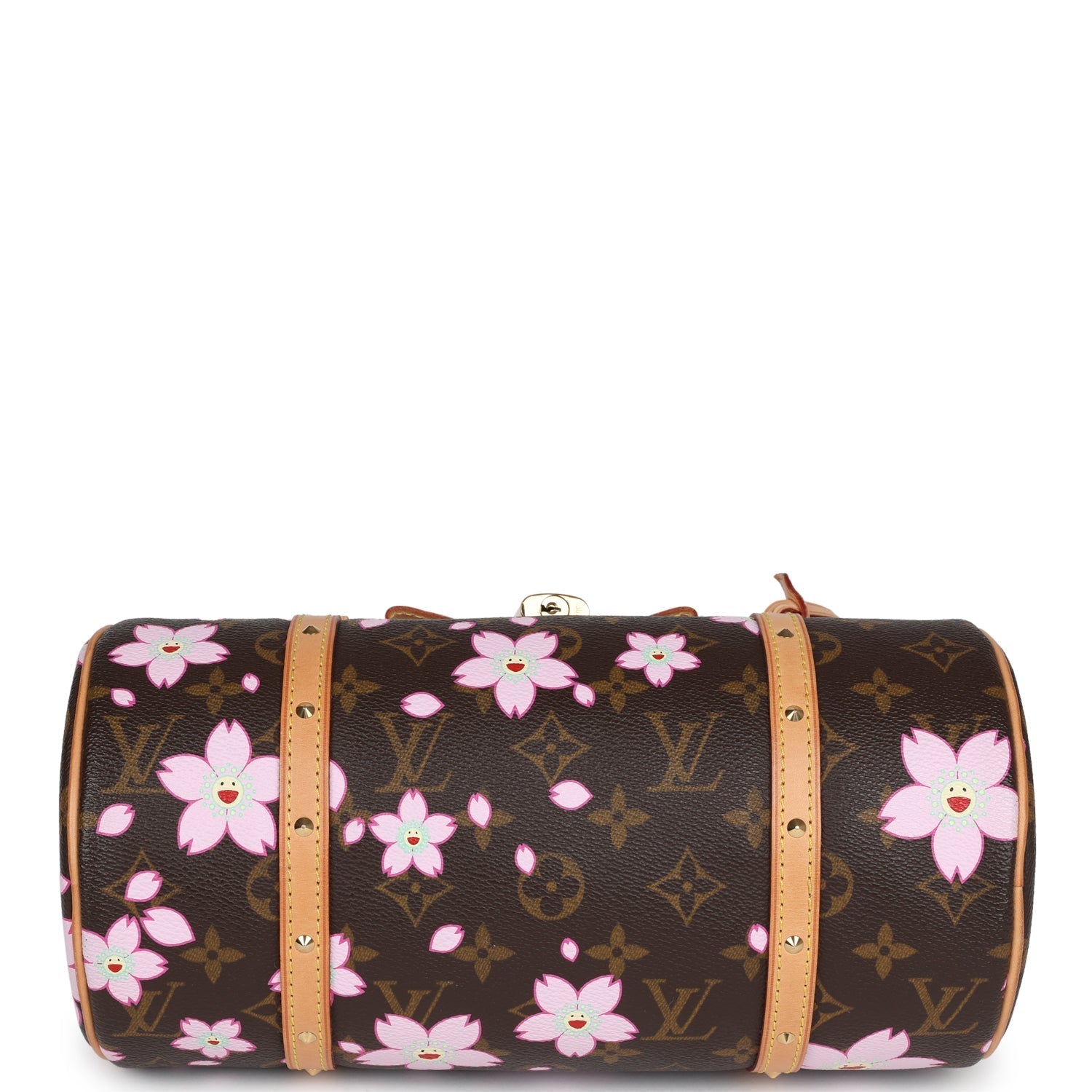 Louis Vuitton Vintage X Takashi Murakami Papillon Monogram Cherry Blossom Gold Hardware