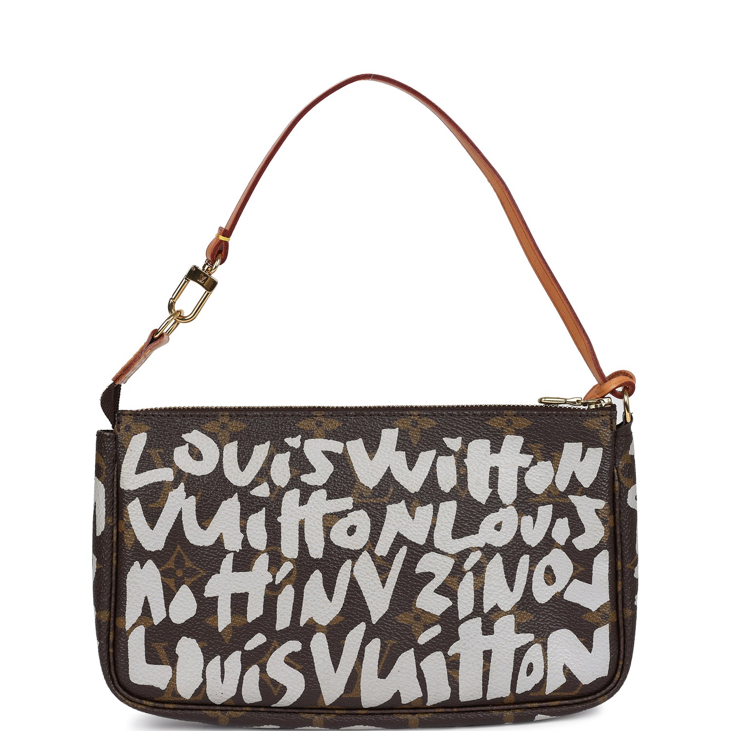 Louis Vuitton Vintage x Stephen Sprouse Pochette Accessories White Monogram Graffiti Gold Hardware