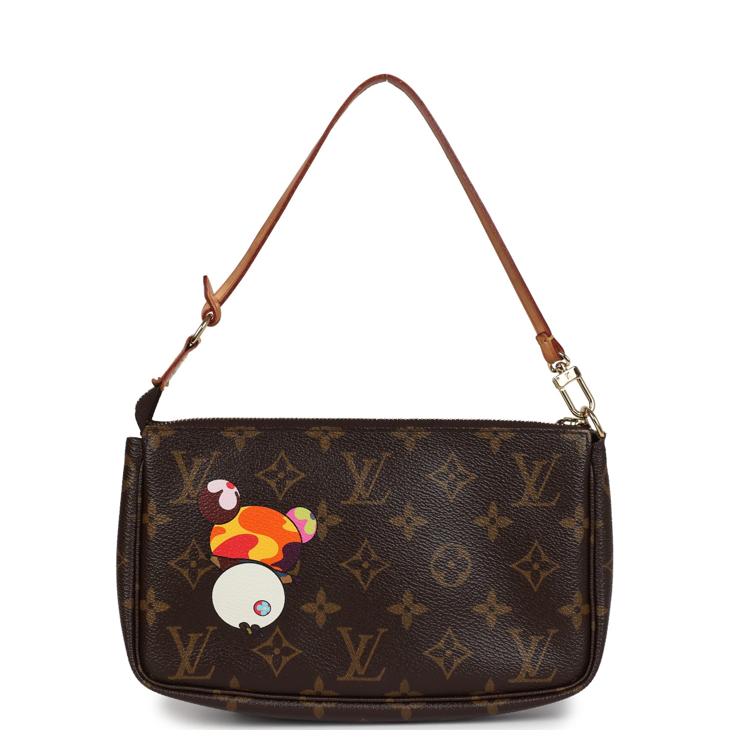 Louis Vuitton Vintage X Murakami Panda Pochette Accessories Monogram Gold Hardware
