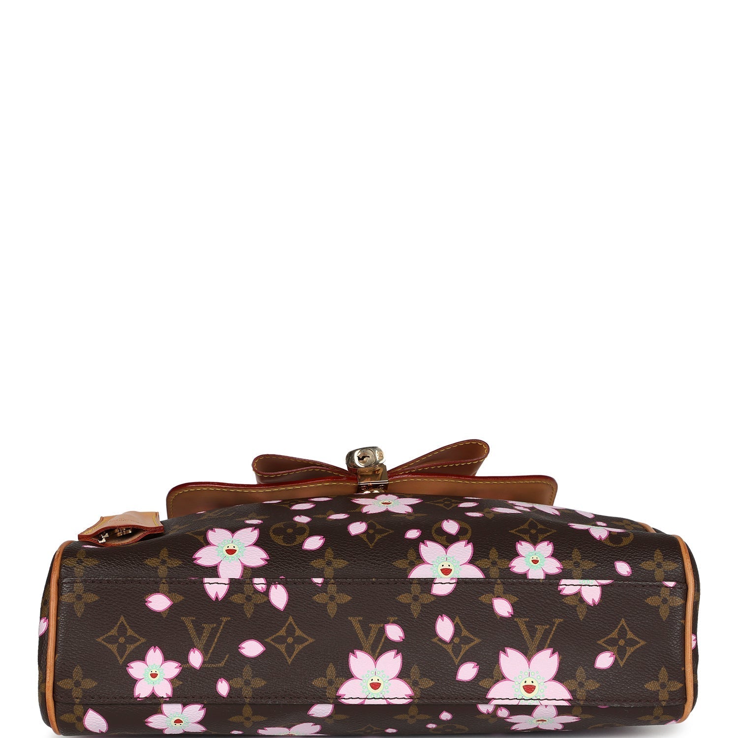 Louis Vuitton Vintage x Takashi Murakami Sac Retro PM Brown Monogram Cherry Blossom Gold Hardware