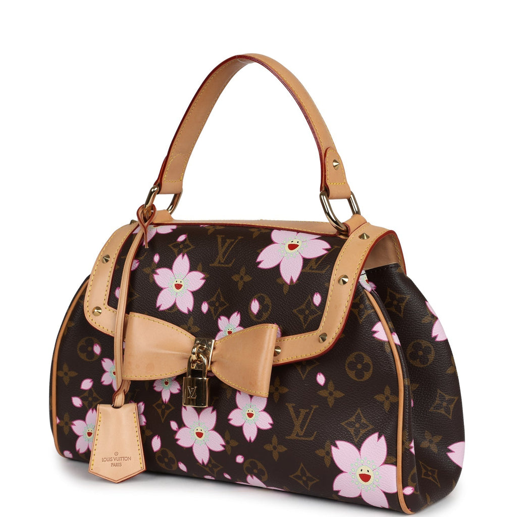 Louis Vuitton Vintage x Takashi Murakami Sac Retro PM Brown Monogram Cherry Blossom Gold Hardware