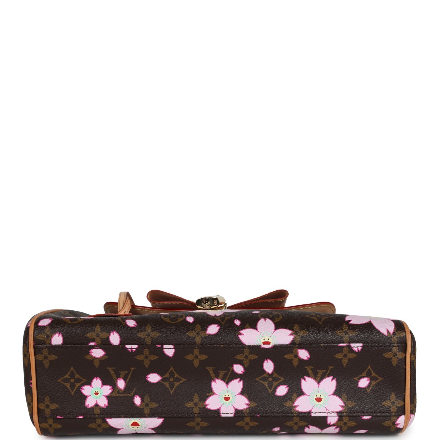 Louis Vuitton Vintage x Takashi Murakami Sac Retro PM Brown Monogram Cherry Blossom Gold Hardware