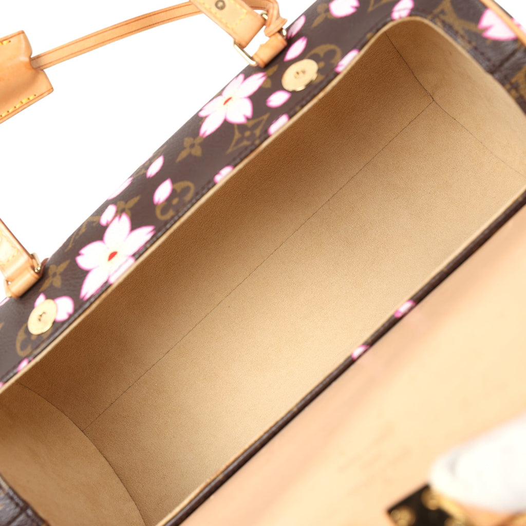 Louis Vuitton Vintage X Takashi Murakami Papillon Brown Monogram Cherry Blossom Gold Hardware