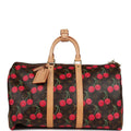 Louis Vuitton Vintage x Takashi Murakami Cerises Keepall 45 Monogram Cherry Gold Hardware