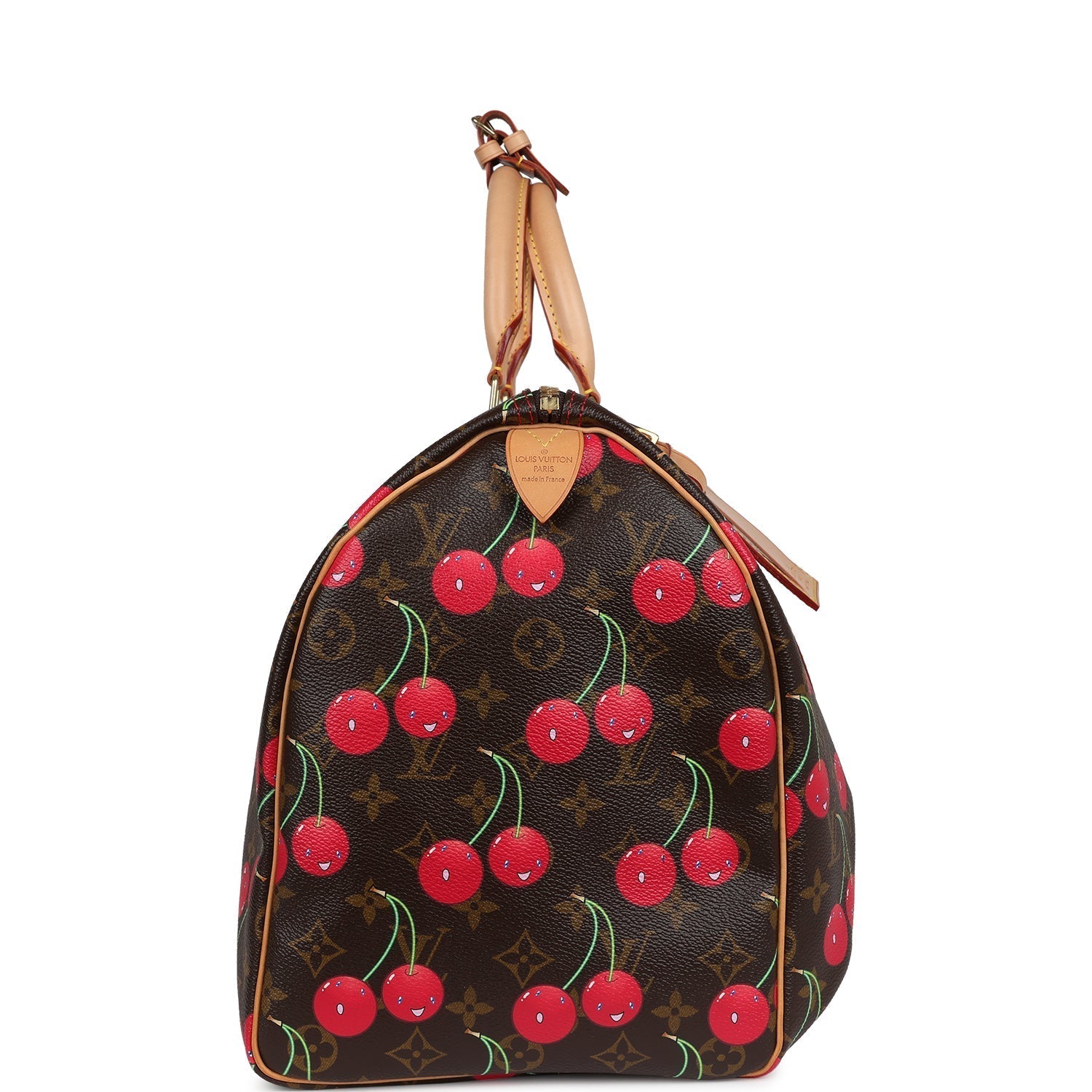 Louis Vuitton Vintage x Takashi Murakami Cerises Keepall 45 Monogram Cherry Gold Hardware