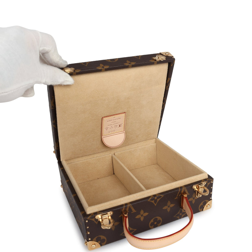 Louis Vuitton Vintage x Takashi Murakami Hands Jewelry Trunk Brown Multi Monogram Hands Brass Hardware