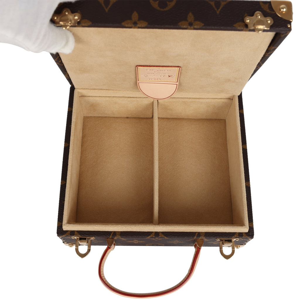 Louis Vuitton Vintage x Takashi Murakami Hands Jewelry Trunk Brown Multi Monogram Hands Brass Hardware