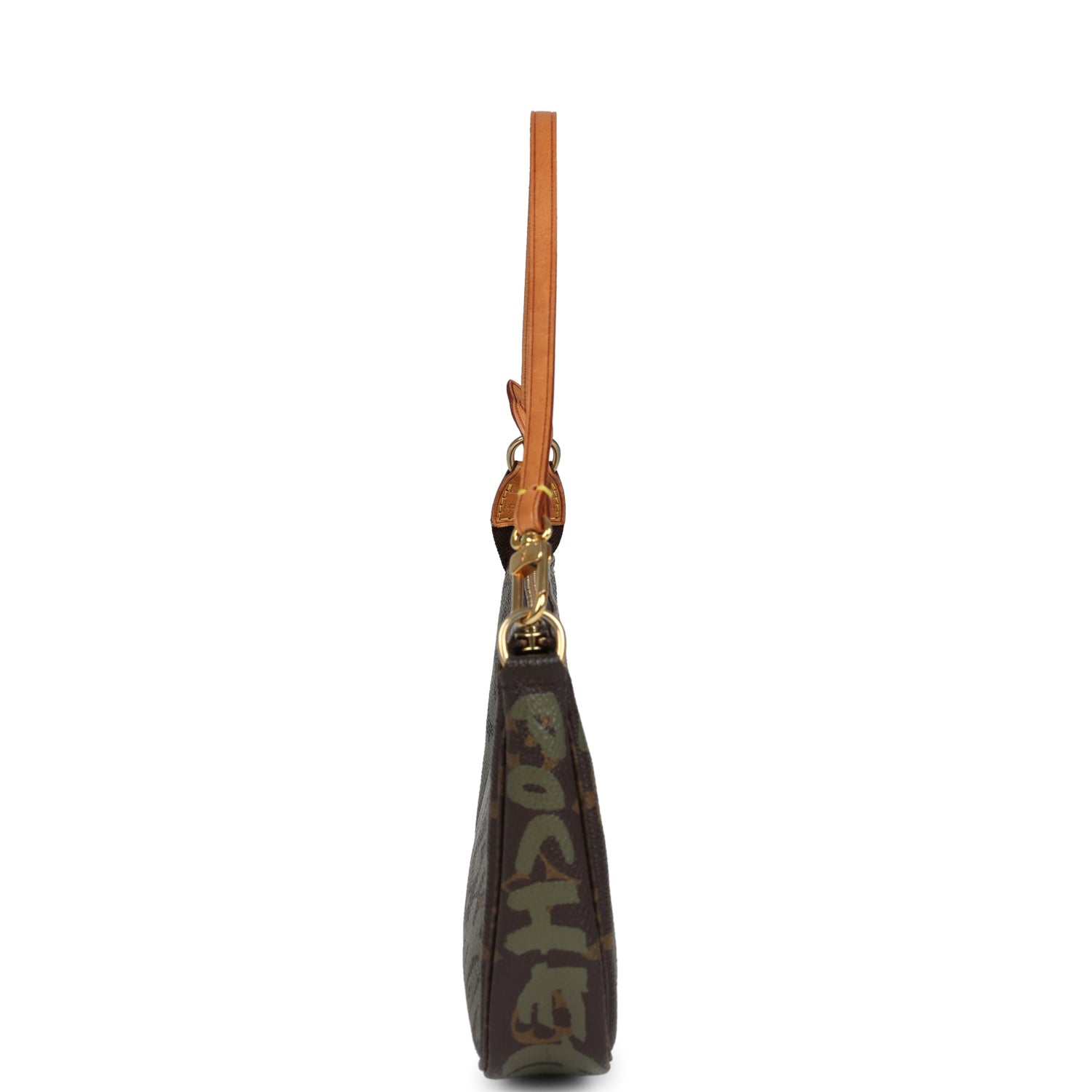 Louis Vuitton Vintage x Stephen Sprouse Pochette Accessories Khaki Graffiti Gold Hardware
