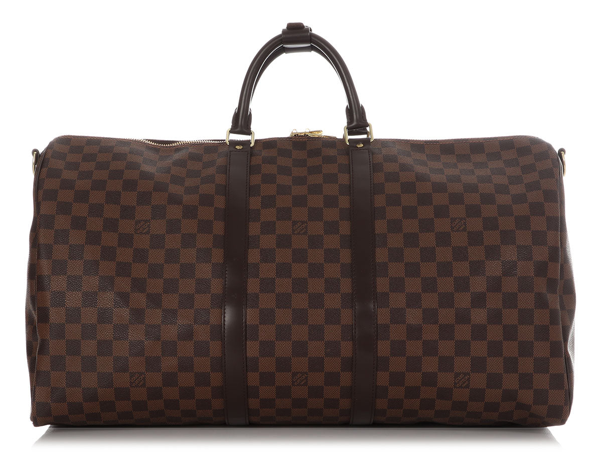 Louis Vuitton Damier EbÃ¨ne Keepall BandouliÃ¨re 55